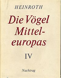 Heinroth, Die Vögel Mitteleuropas in allen Lebens- und Entwicklungsstufen photog (Schutzumschlag)