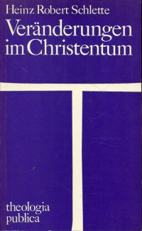 Schlette, Veränderungen im Christentum. (Umschlag)