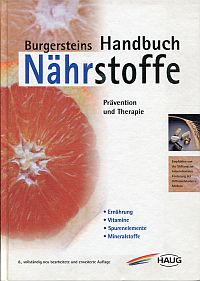 Burgerstein, Burgersteins Handbuch Nährstoffe. (Umschlag)