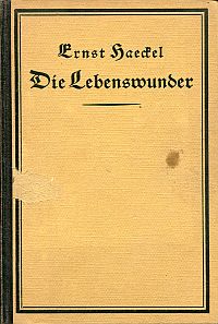 Haeckel, Die Lebenswunder. (Umschlag)