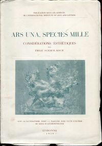 Schaub-Koch, Ars una, species mille. (Umschlag)