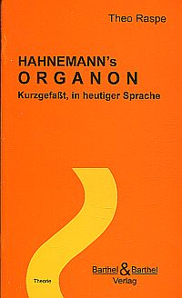 Raspe, Hahnemann's Organon. (Umschlag)