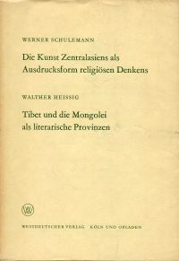 Schulemann, Die Kunst Zentralasiens als Ausdrucksform religiösen Denkens. (Umschlag)