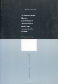 Bonhage, Schweizerische Bodenkreditanstalt. (Umschlag)