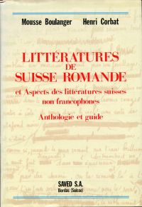 Boulanger, Littératures de Suisse romande et aspects des littératures suisses no (Umschlag)