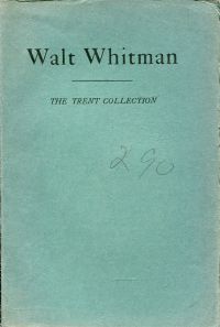 Catalogue of the Whitman Collection. (Umschlag)