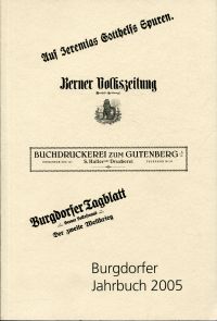 Burgdorfer Jahrbuch 2005. (Umschlag)