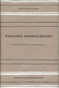 Grüninger, Wolfgang Amadeus Mozart. (Umschlag)