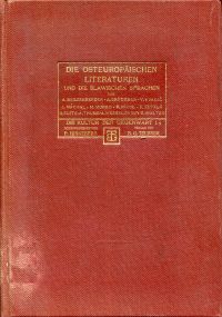Bezzenberger, Die osteuropäischen Literaturen und die slawischen Sprachen. (Umschlag)