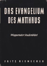 Rienecker, Das Evangelium des Matthäus. (Umschlag)