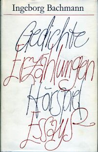 Bachmann, Gedichte, Erzählungen, Hörspiel, Essays. (Umschlag)