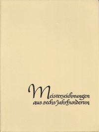 Timm, Meisterzeichnungen aus sechs Jahrhunderten. (Umschlag)