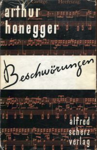 Honegger, Beschwörungen. (Umschlag)