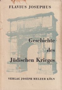 Josephus, Geschichte des jüdischen Krieges. (Umschlag)