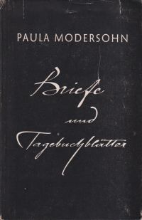 Modersohn-Becker, Briefe und Tagebuchblätter. (Umschlag)