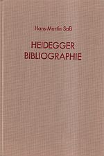 Saß, Heidegger-Bibliographie. (Umschlag)