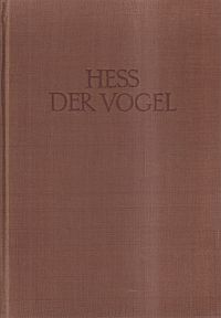 Hess, Der Vogel. (Umschlag)
