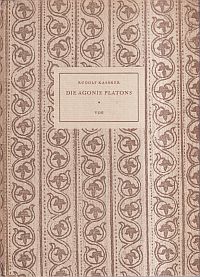 Kassner, Die Agonie Platons. (Umschlag)