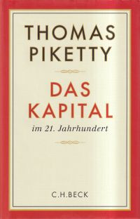 Piketty, Das Kapital im 21. Jahrhundert. (Umschlag)