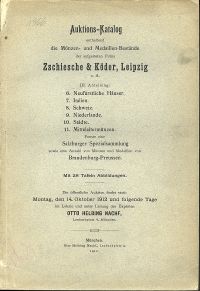 Helbing, Zschiesche & Köder, Leipzig: Auktions-Katalog III. Abteilung enthaltend (Umschlag)