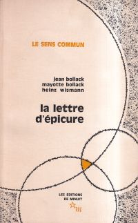 Bollack, La lettre d'Épicure. (Umschlag)